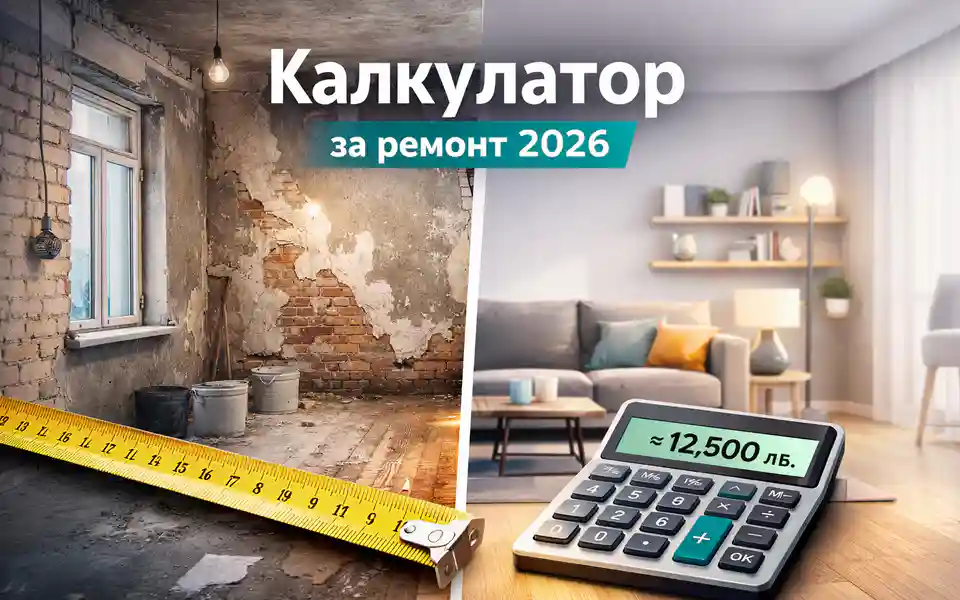 калкулатор за ремонт на апартамент – изчисляване на цена и бюджет