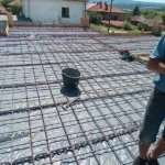 арматура преди изливането на плоча