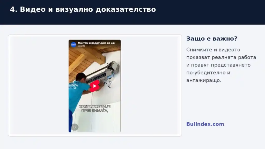 Нов начин за професионално представяне на бизнеса и услугите UslugiBG Bulindex представяне слайд 4