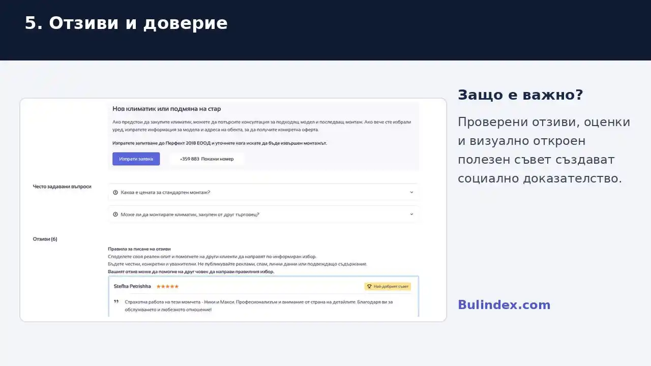Нов начин за професионално представяне на бизнеса и услугите UslugiBG Bulindex представяне слайд 5